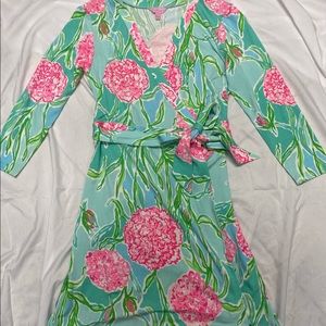 Lilly Pulitzer Meridian Floral jersey wrap dress